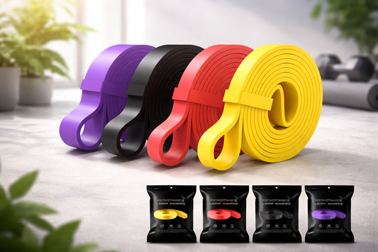 GumaFIT™ – Profesjonalny Zestaw 4 Gum Oporowych 9-95 Kg | Siła, Zwinność i Pełna Kontrola Treningu w Domu